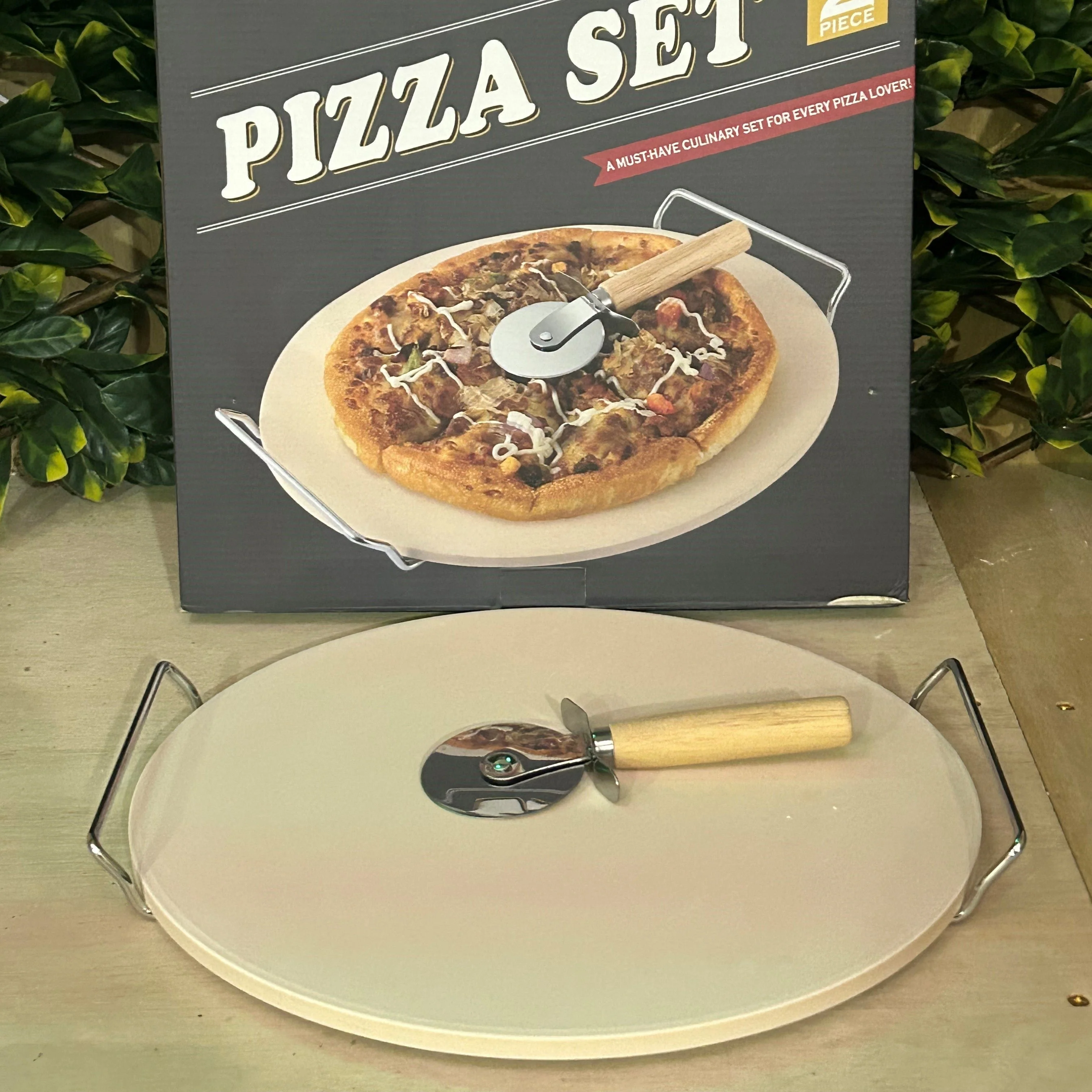 13" Pizza Stone Set