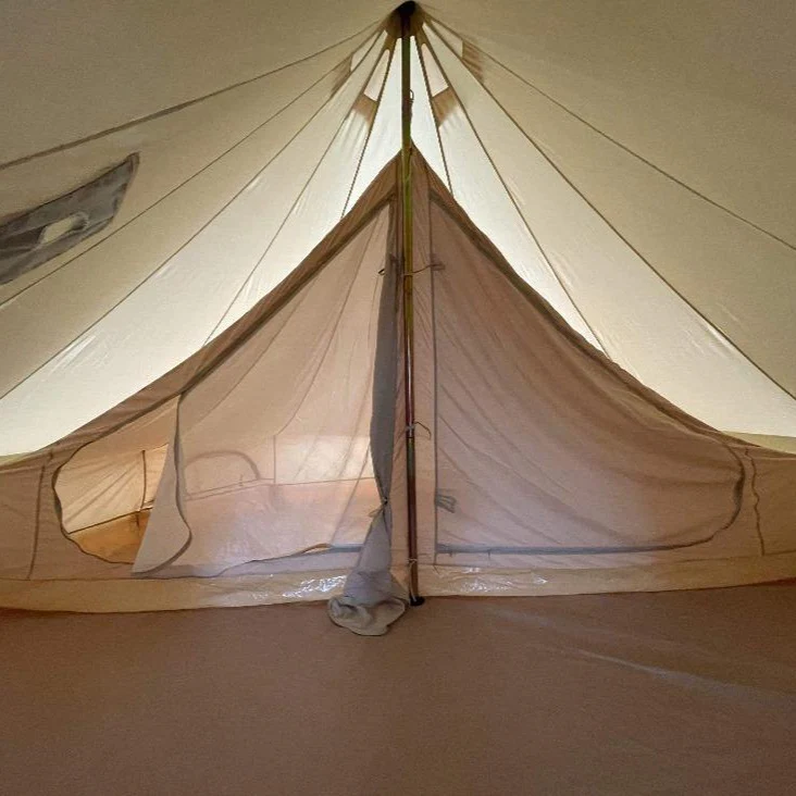4m Bell Tent With Stove Hole & Flap - Image 22