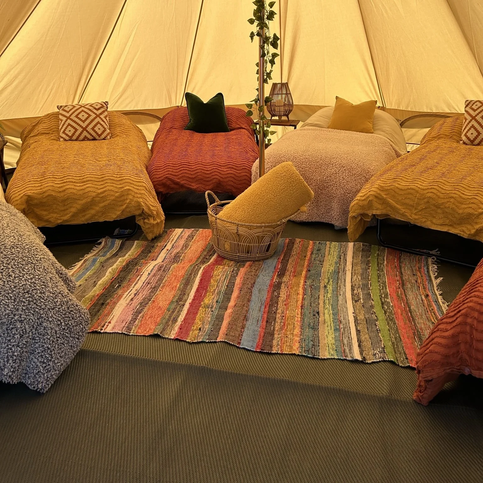 5m Bell Tent Fireproof (No Stove Hole) - Image 5