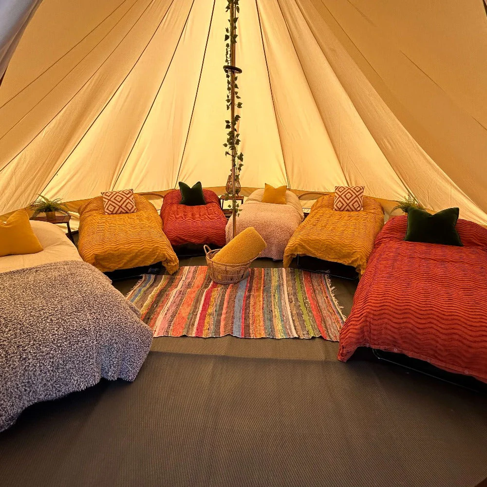 5m Fireproof Bell Tent With Stove Hole & Flap - Image 11
