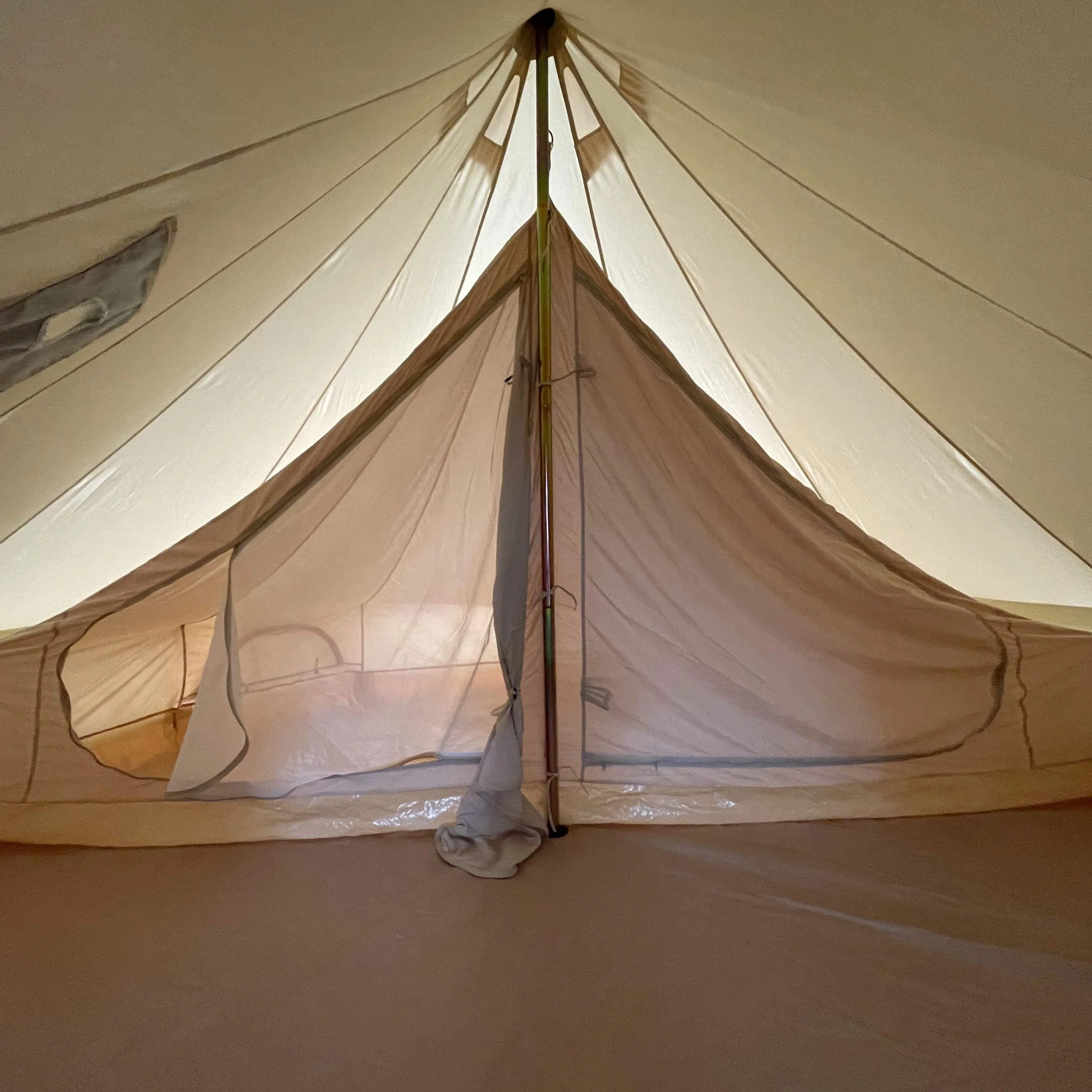 5m Fireproof Bell Tent With Stove Hole & Flap - Image 28
