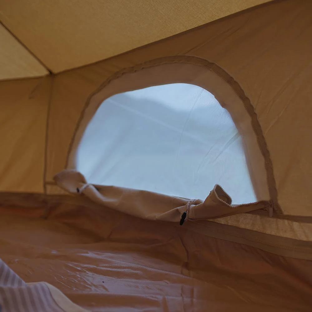 6m Bell Tent Fireproof With Stove Hole & Flap - Image 21