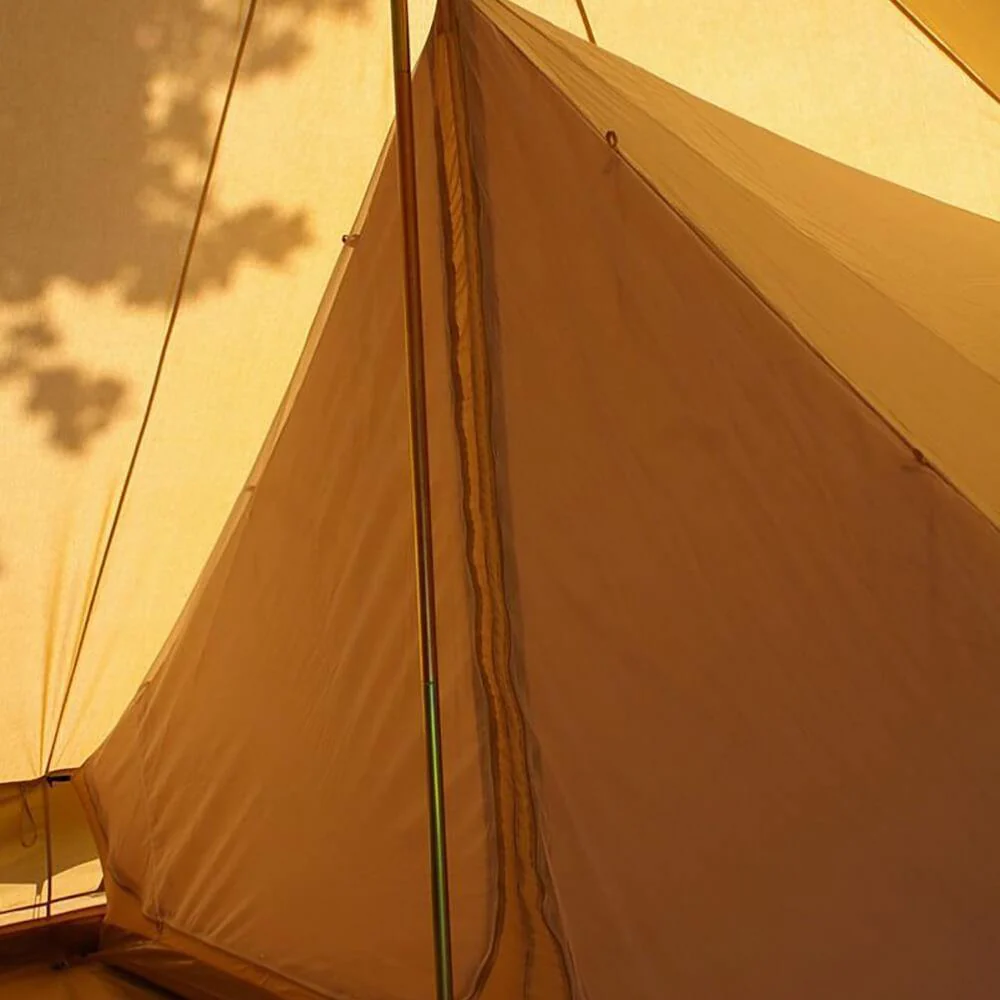 6m Bell Tent Fireproof With Stove Hole & Flap - Image 23