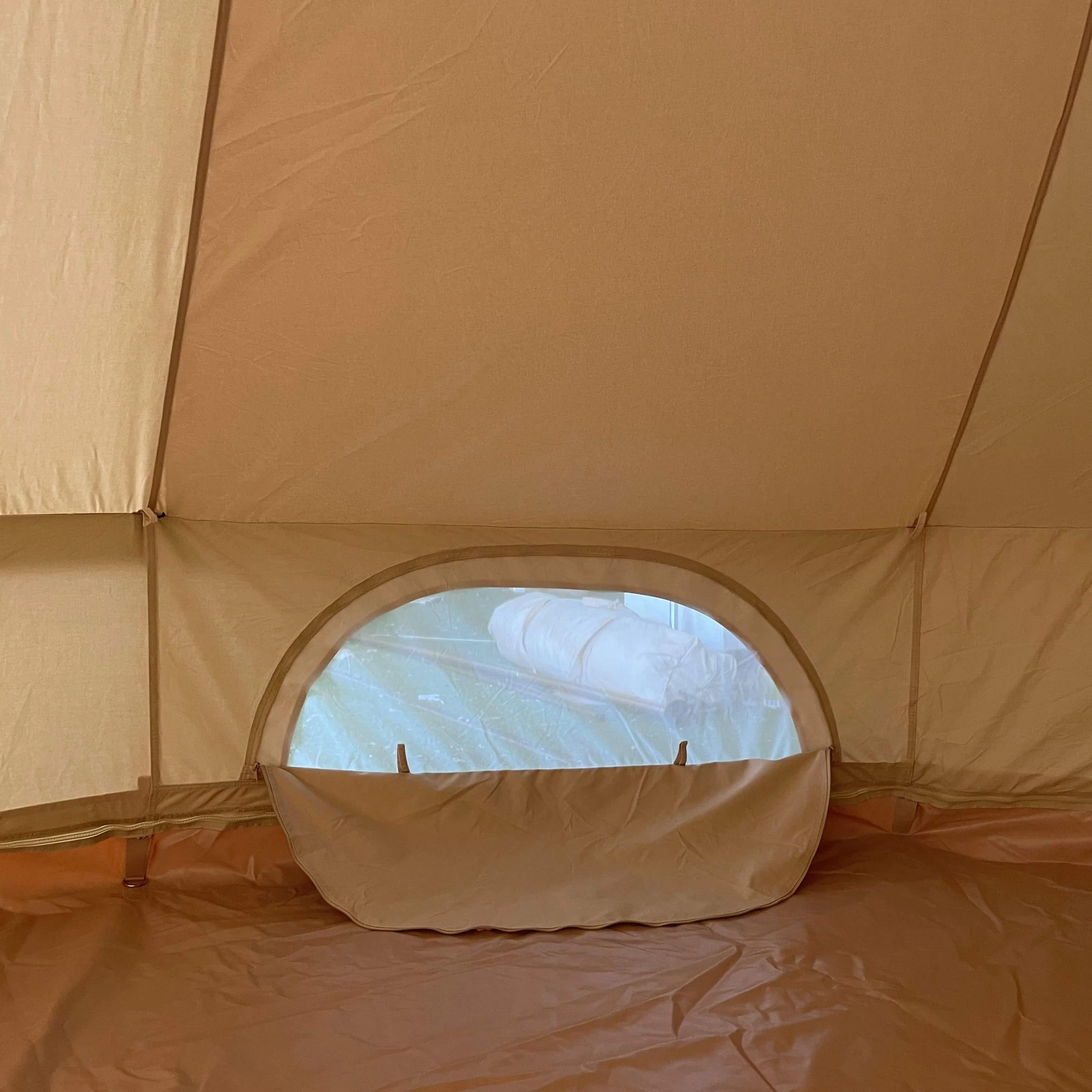 7m Bell Tent Fireproof With Stove Hole & Flap - Image 19
