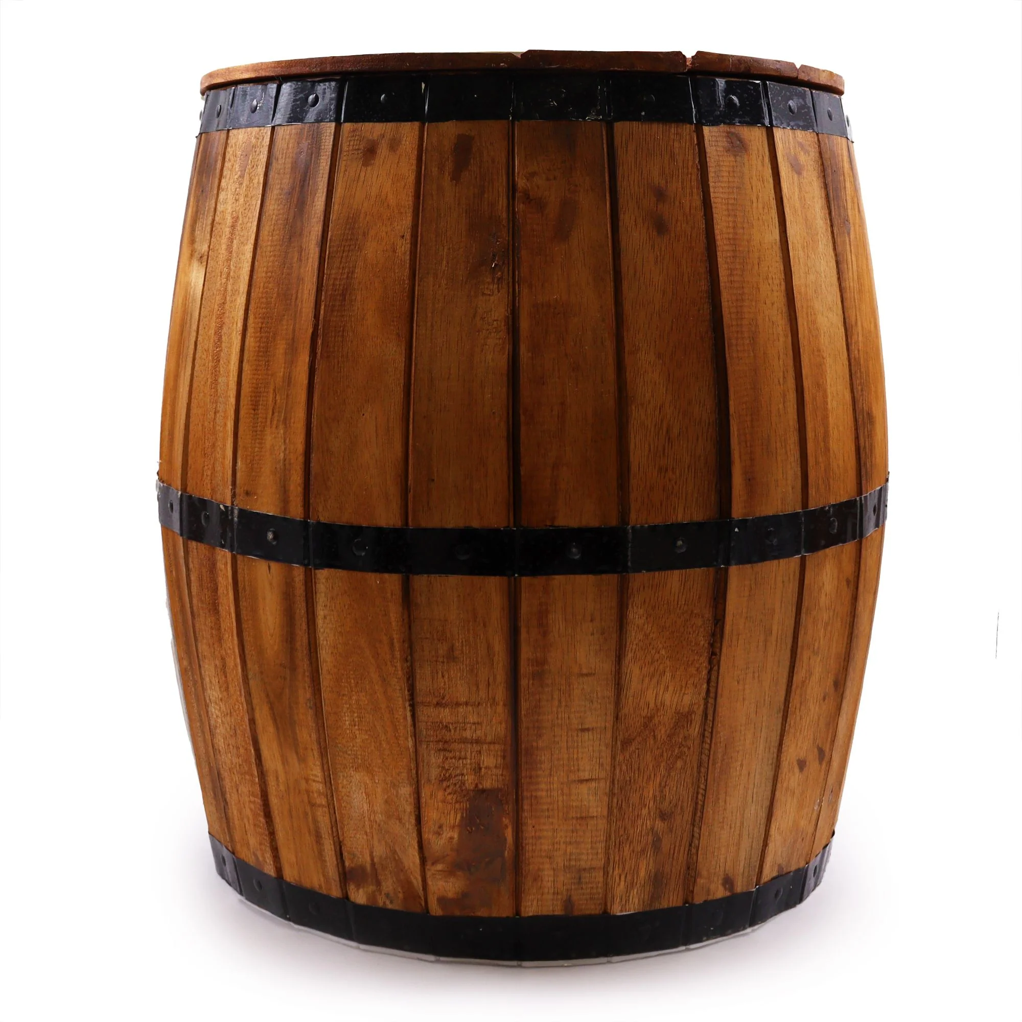 Beer Barrel Stool & Parasol Stand – Natural Wood 38 x 32 cm - Image 10