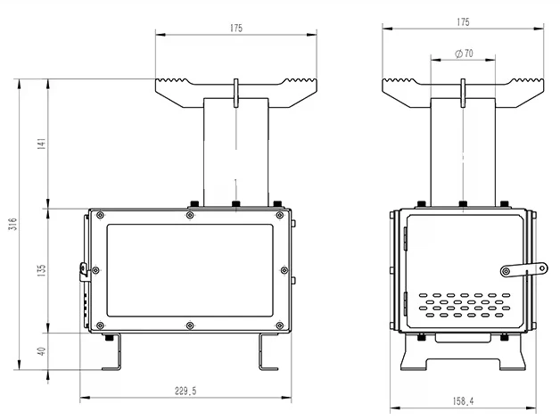 Highlander Scout Wood Stove - Image 8