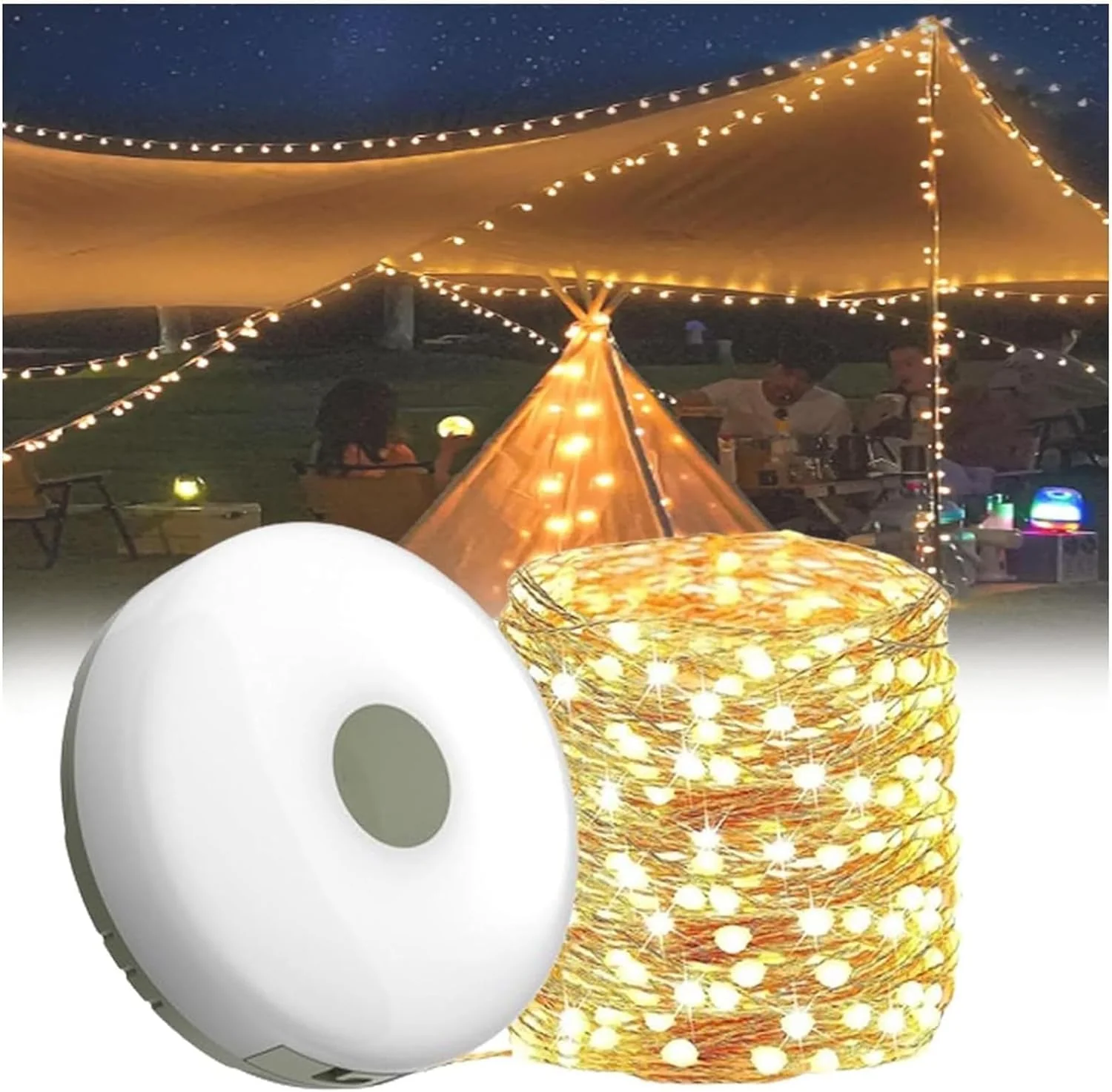 LED Camping Fairy Lights with Reel 10M - Image 3