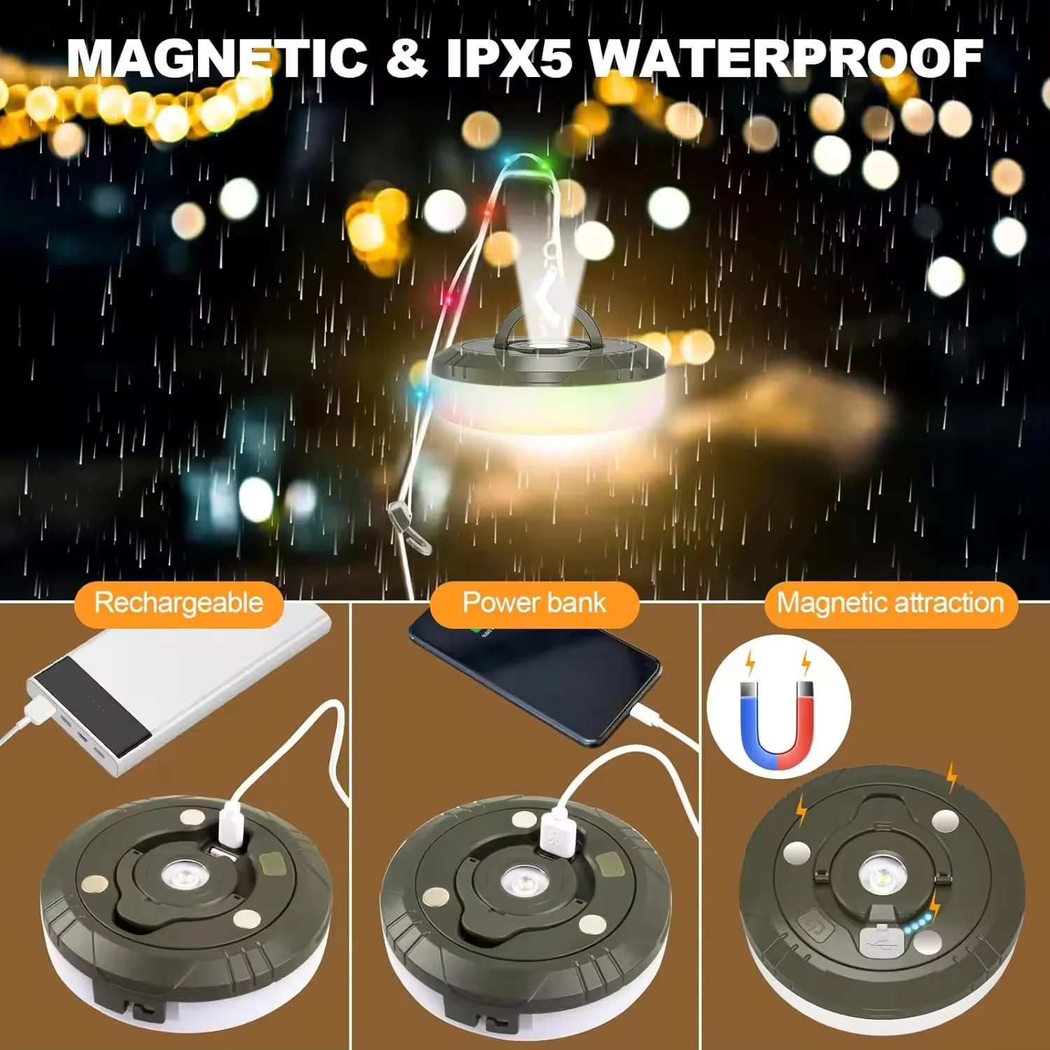 LED Camping Fairy Lights with Reel 10M - Image 9