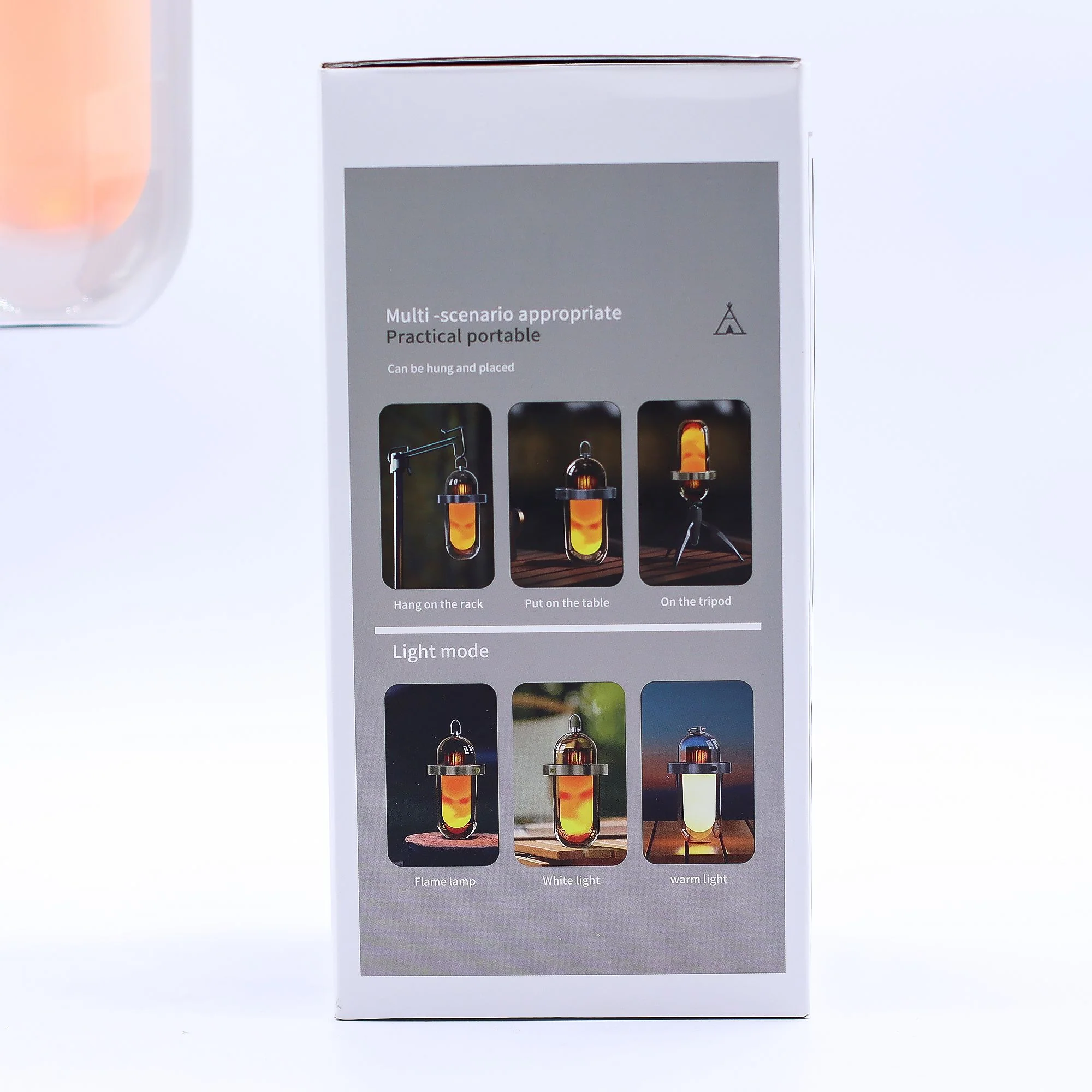 Outdoor Flame Effect Lamp - White USB - C Chargable - Multi Colour - Image 5