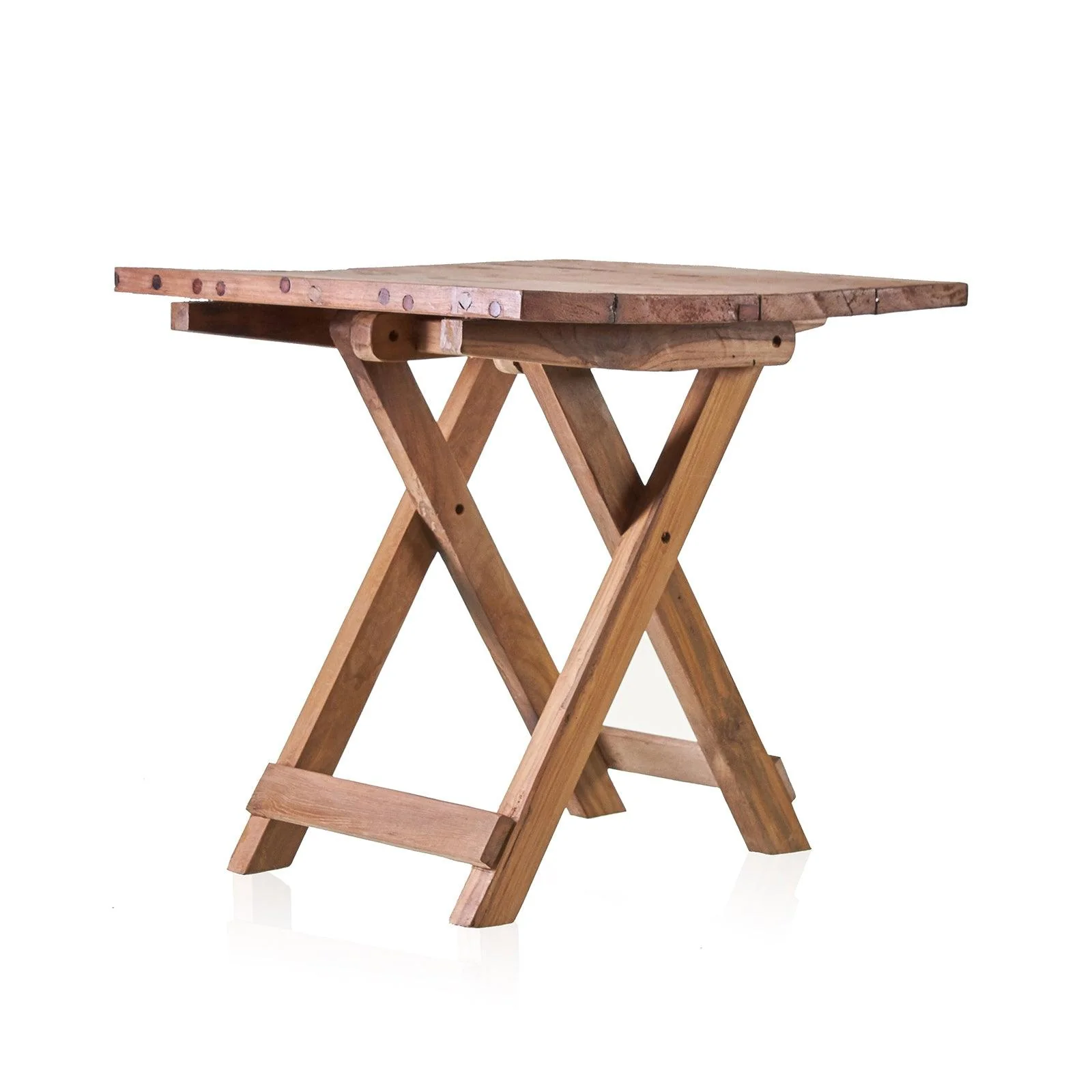 Square Bed Side Table / Coffee Table - Recycled Wood - Image 4