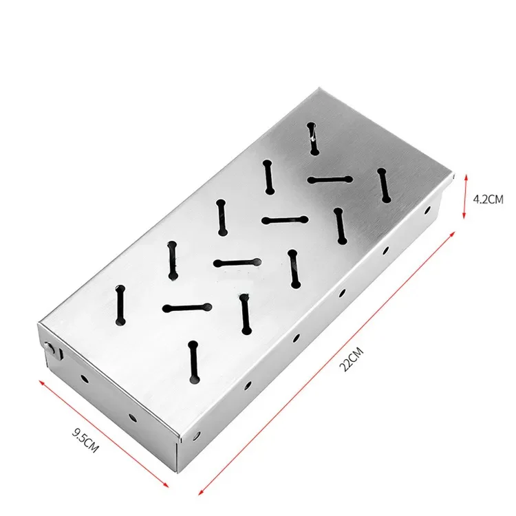 Stainless Steel BBQ Wood Chip Smoke Box - Image 3