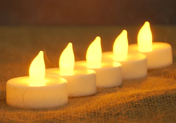 Tea Light Candle Chandelier Double Tier - Black - Image 7