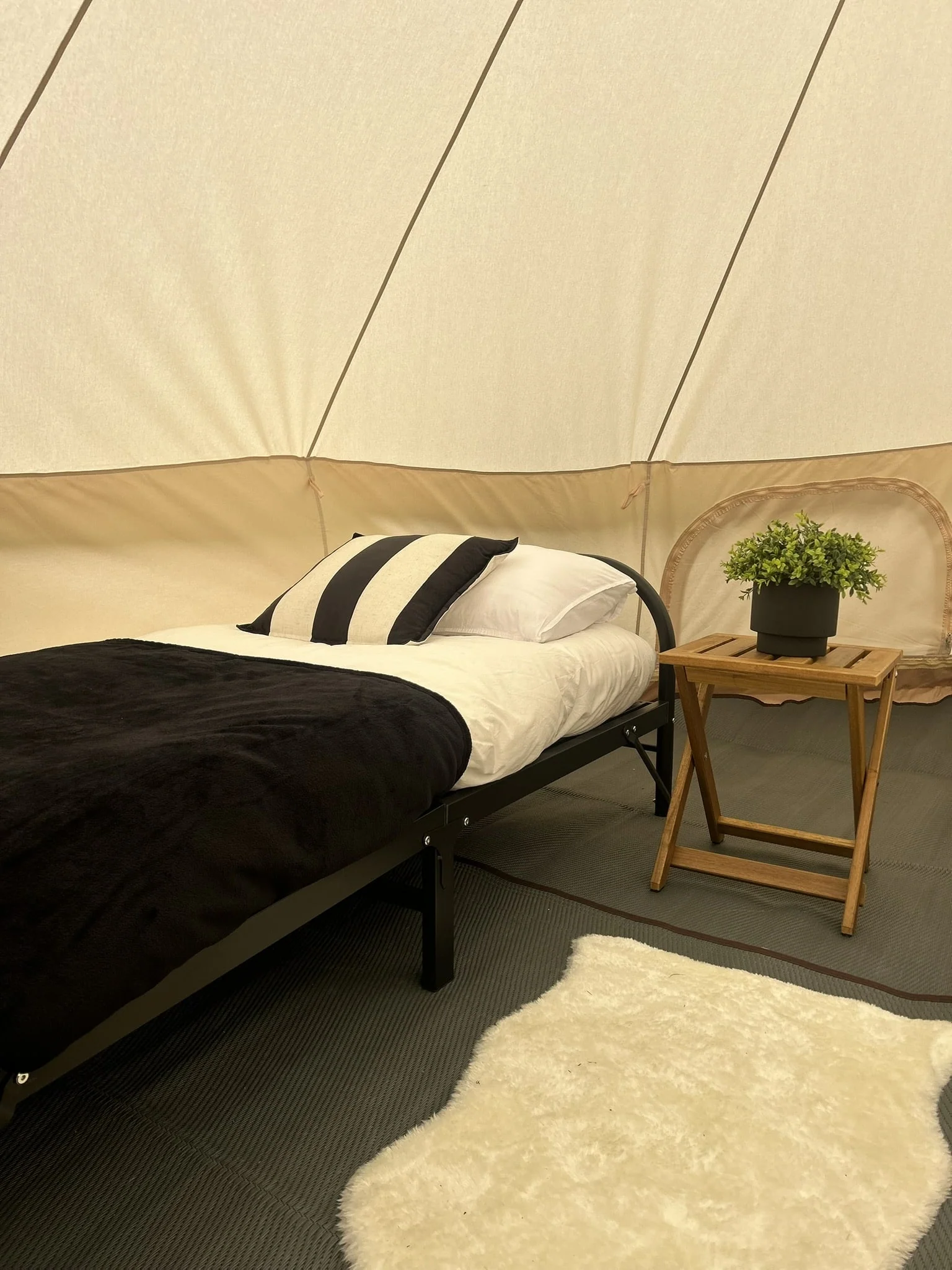 Ultra-Comfort Camping Bed: Lightweight Foldable Frame with Luxury Mattress & Memory Foam Topper - Image 10