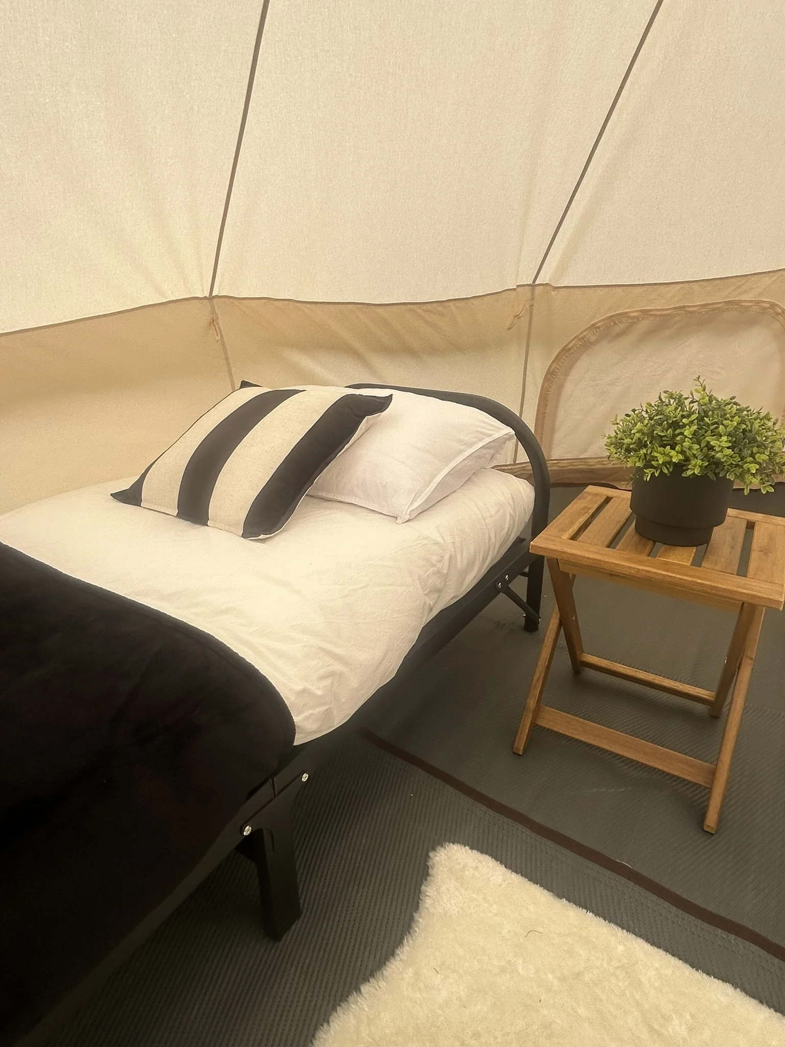 Ultra-Comfort Camping Bed: Lightweight Foldable Frame with Luxury Mattress & Memory Foam Topper - Image 12
