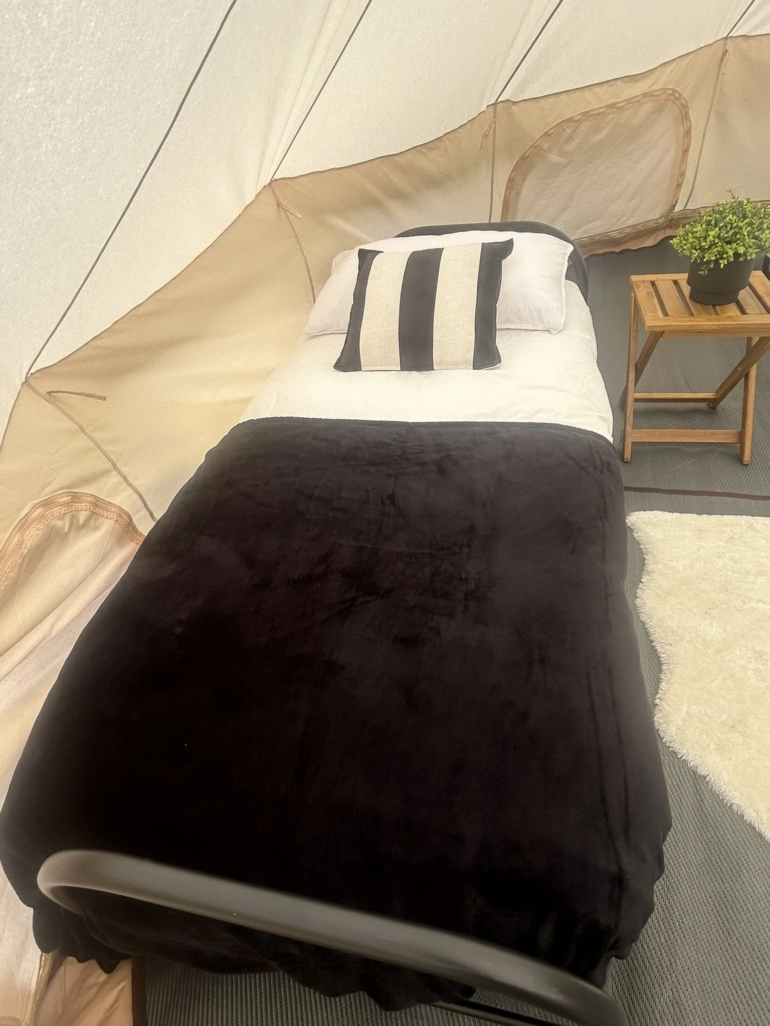 Ultra-Comfort Camping Bed: Lightweight Foldable Frame with Luxury Mattress & Memory Foam Topper - Image 13
